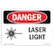 Signmission OSHA Danger Sign, Laser Light, 10in X 7in Decal, 10" W, 7" H, Landscape, Laser Light OS-DS-D-710-L-1409 - alternate 1
